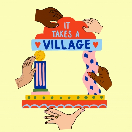 village logo butter